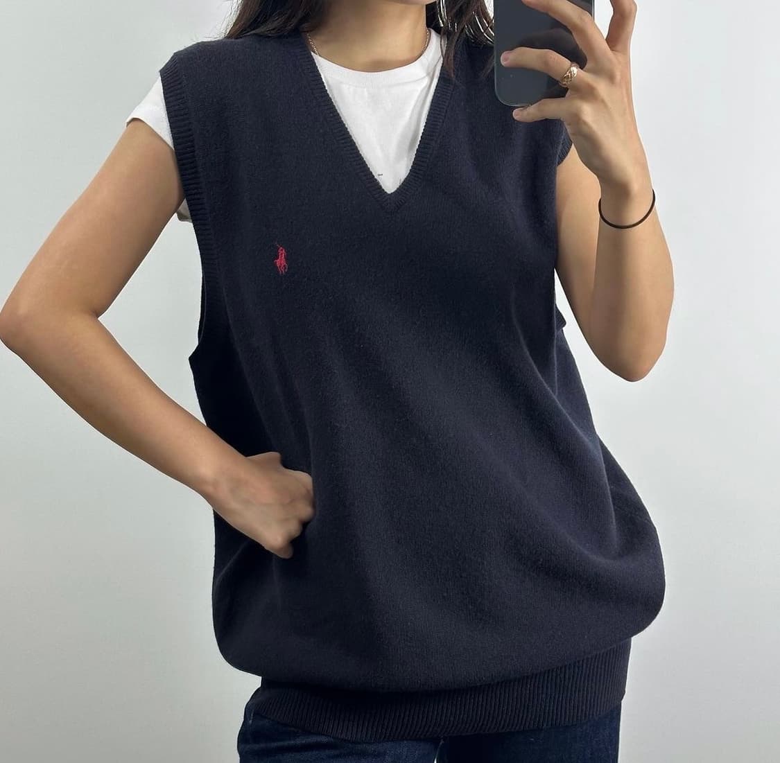 폴로 랄프로렌 램스 울 니트 조끼 상품이미지1