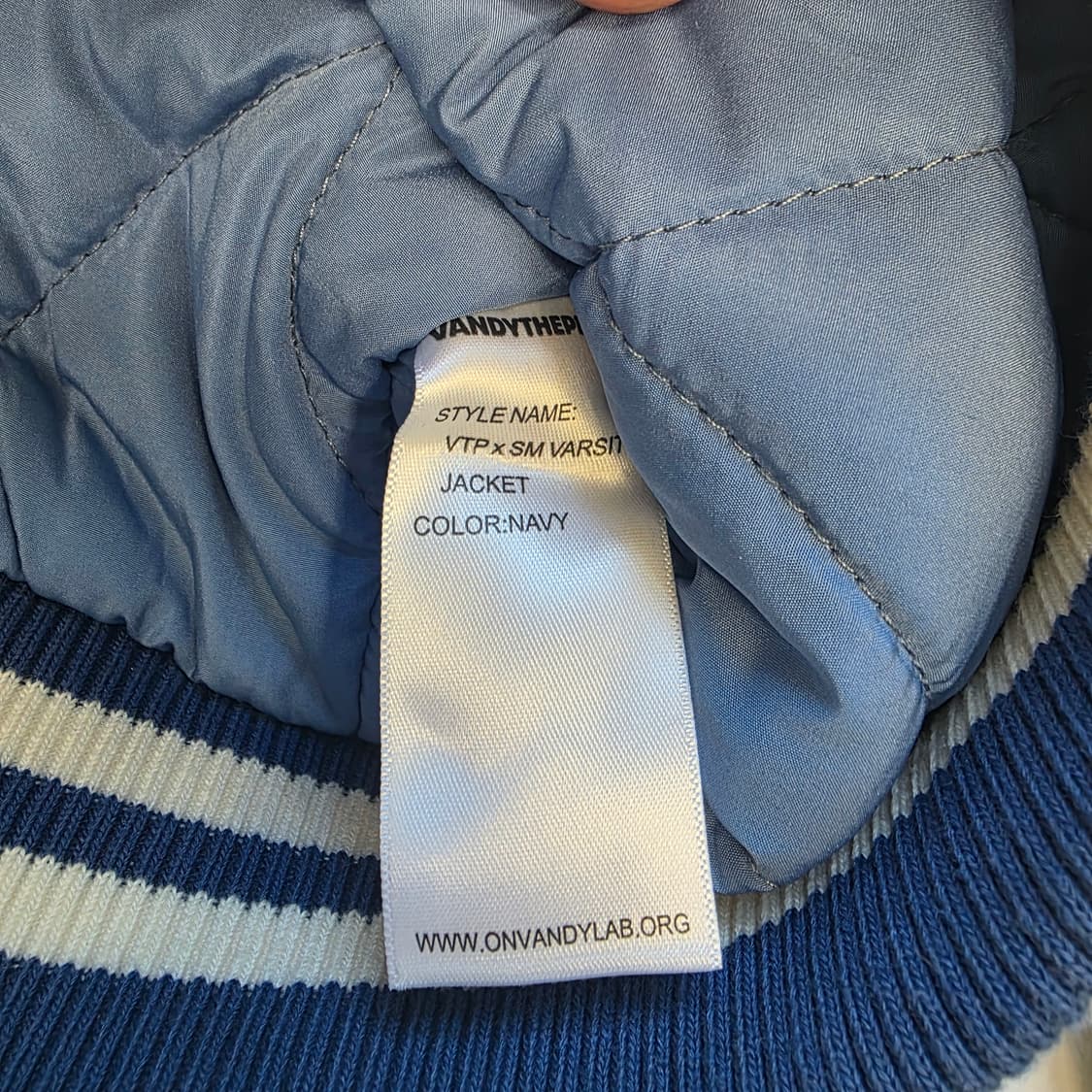 [M]반디더핑크 X SM 엔터테이먼트 아티스트 바시티 자켓 상품이미지6