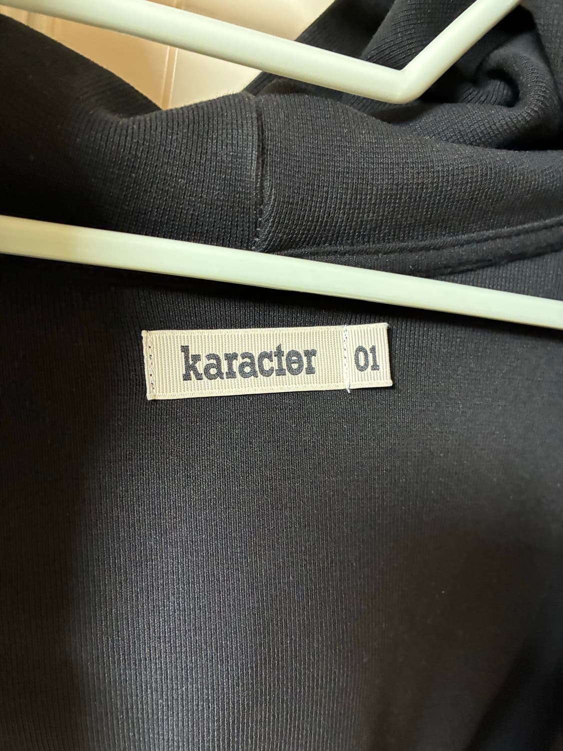 카락터 후드집업 블랙 상품이미지2