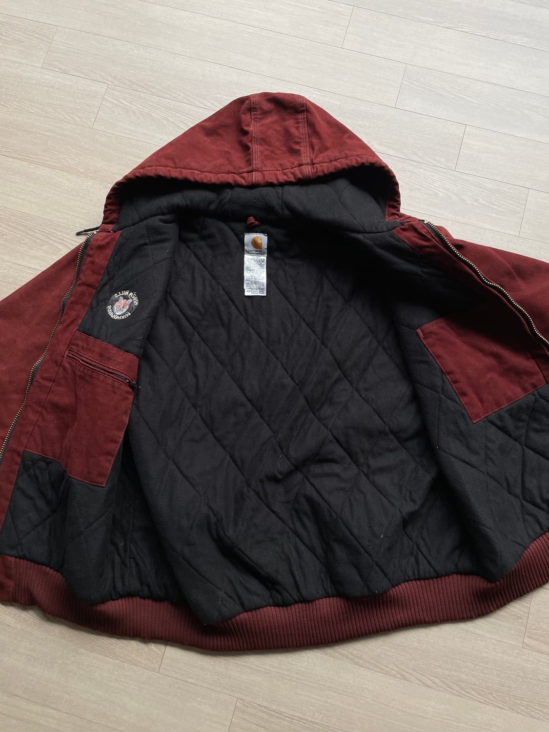 칼하트 j130 CLY 액티브 자켓 샌드스톤 상품이미지7