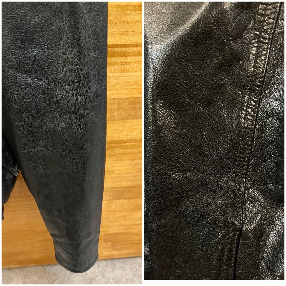 빈티지 양가죽 레더 자켓 블랙 L #csz2882 상품이미지10