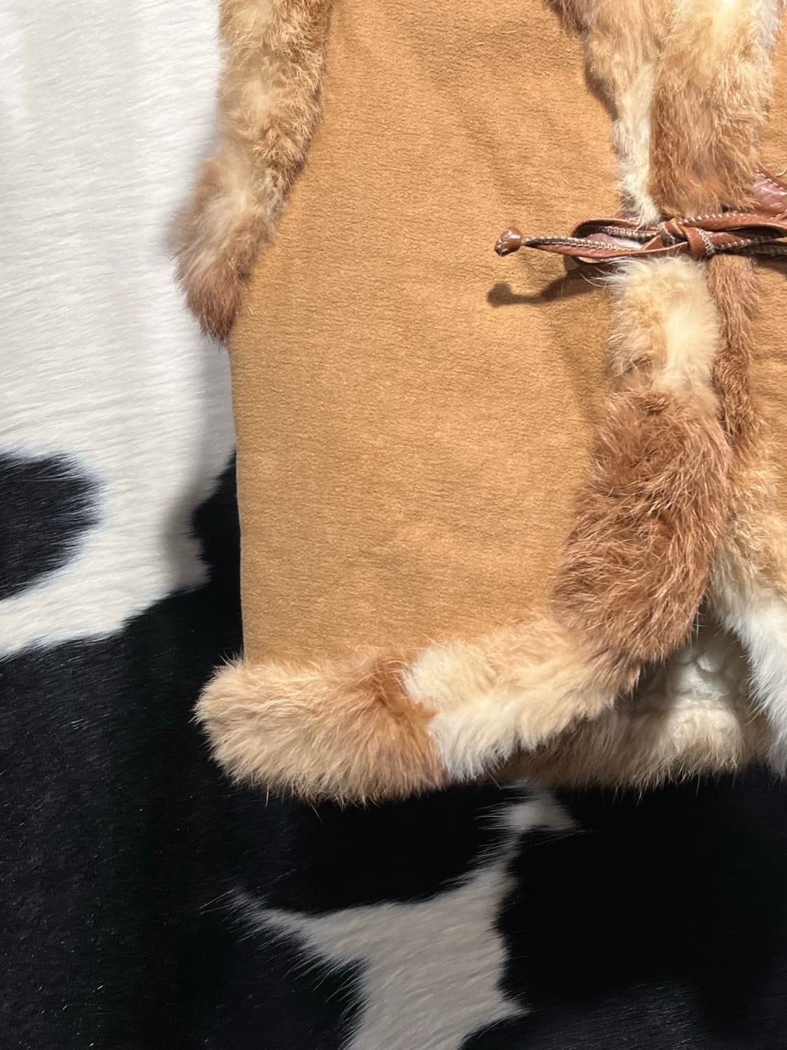 브라운 퍼 베스트 상품이미지2