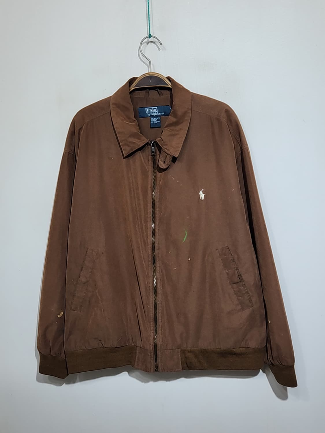 (XL) 랄프로렌 폴로 블루종 점퍼 브라운 페인팅 자켓  상품이미지1