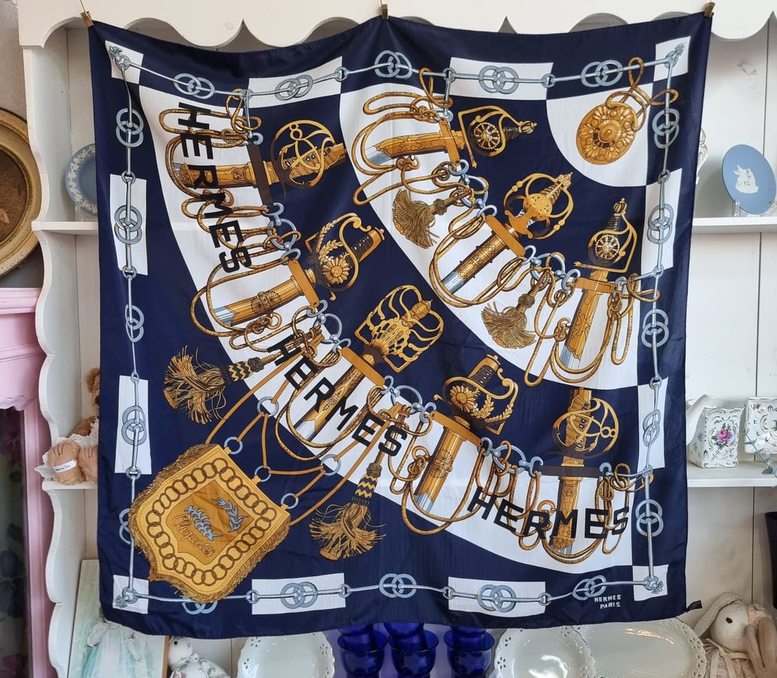 에르메스 스카프 네이비 상품이미지1