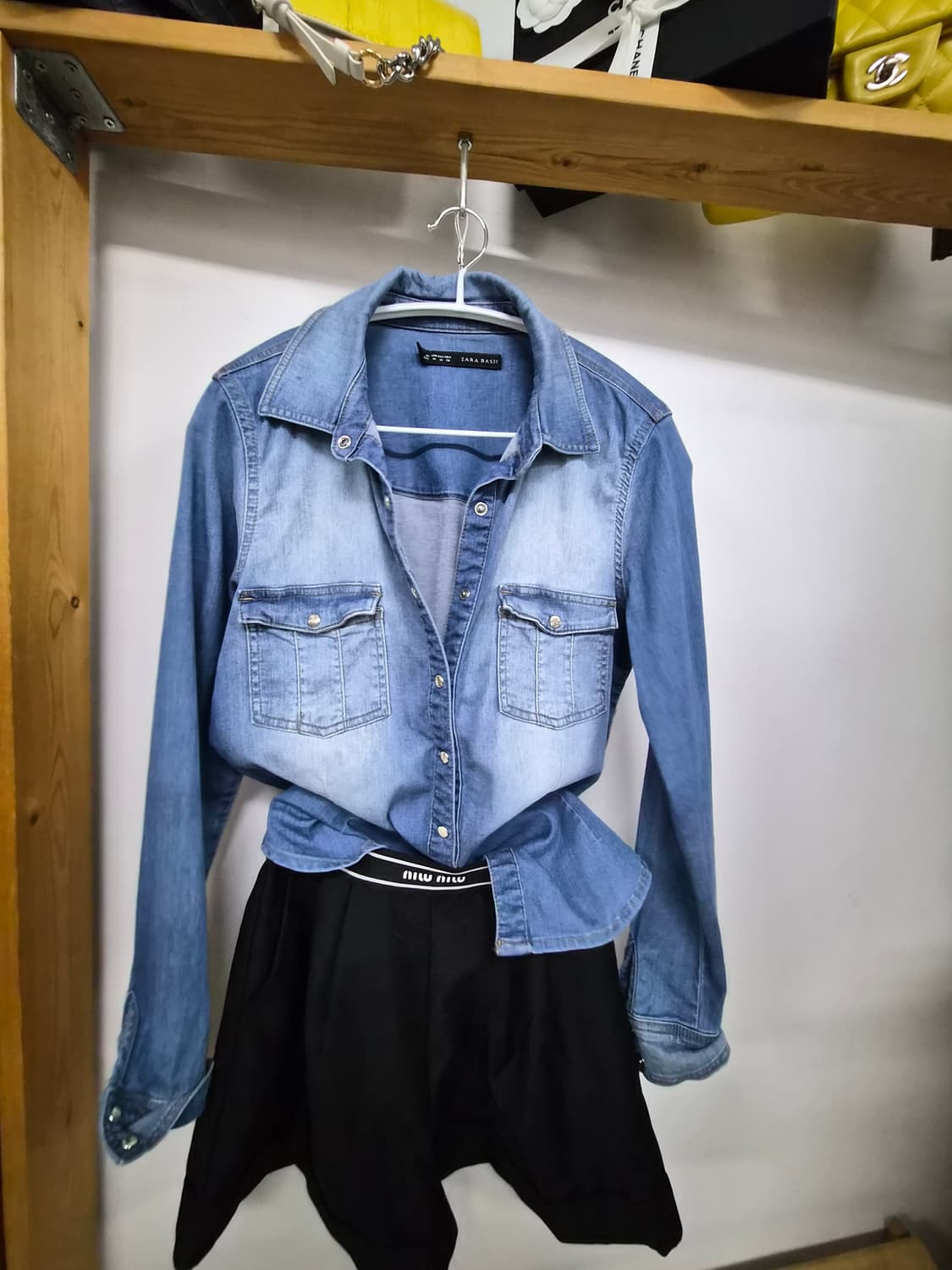 자라 데님 스판 셔츠 상품이미지2