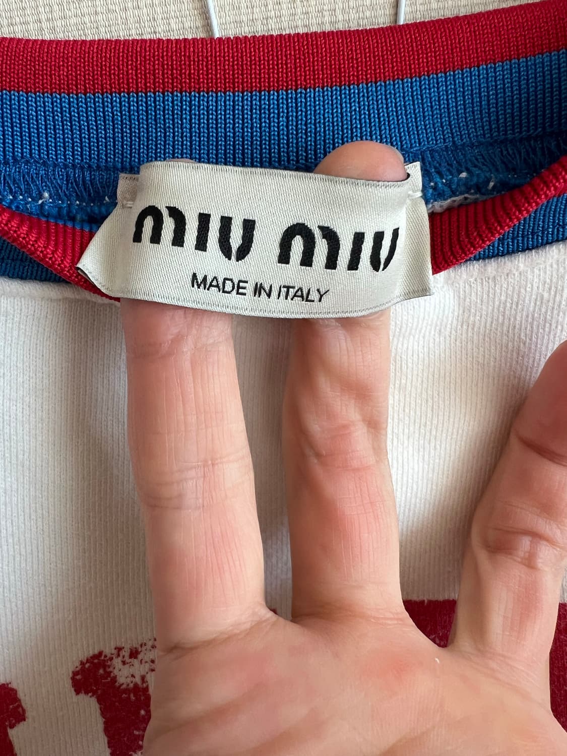 (정품) 미우미우 로고 프린트 빈티지 맨투맨 S(55사이즈정도) 상품이미지5
