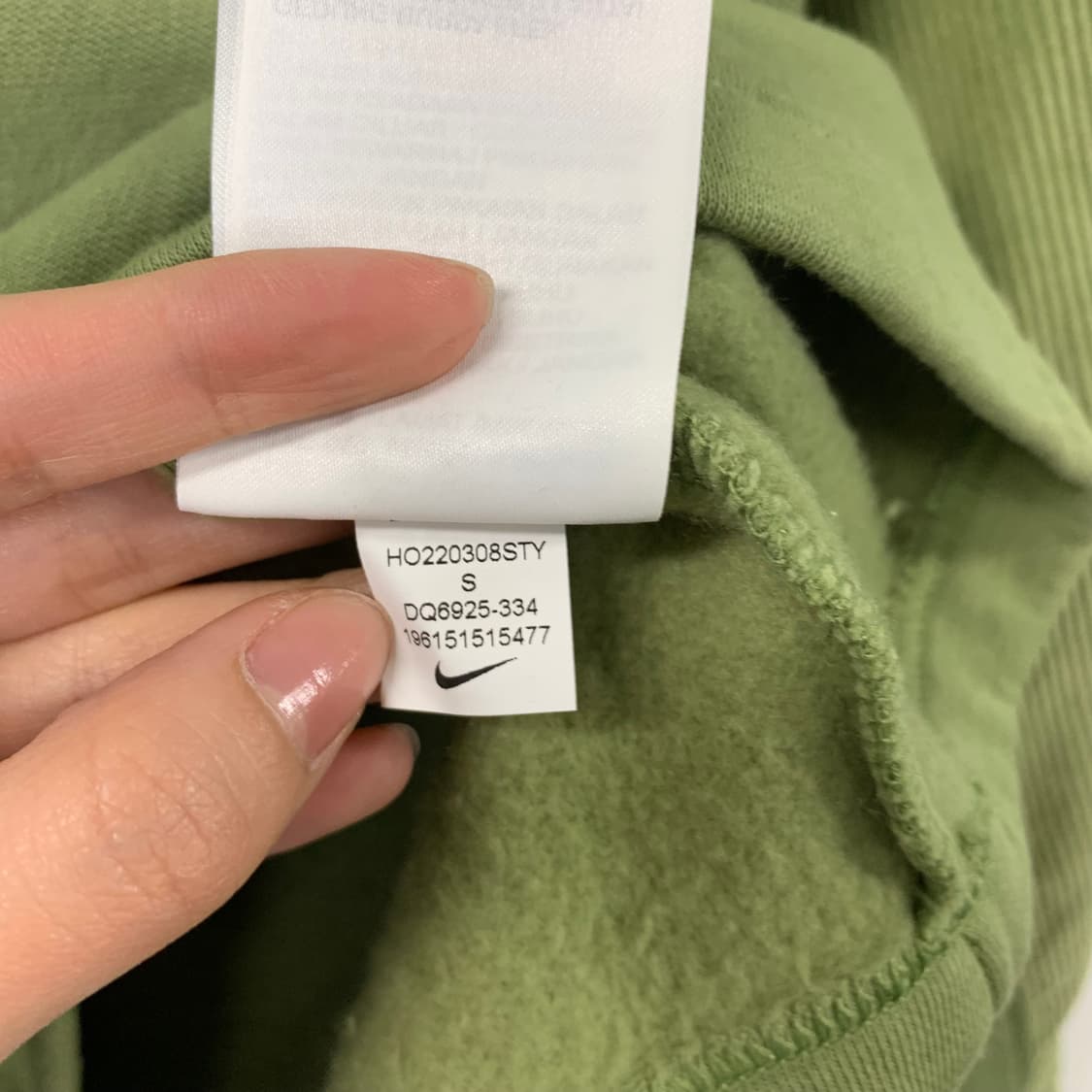 나이키 에어 모크넥 올리브 코듀로이 맨투맨 상품이미지6