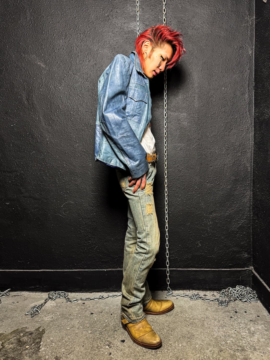 JILL STUART – Distressed Patch Denim Pan 상품이미지4