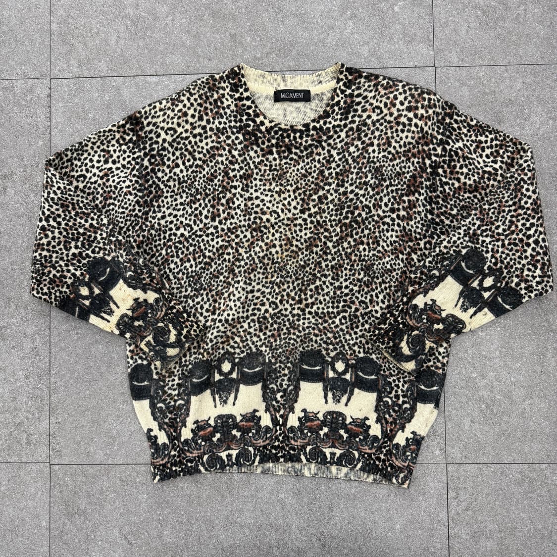 MIOAMENT 호피 니트티셔츠 상품이미지4