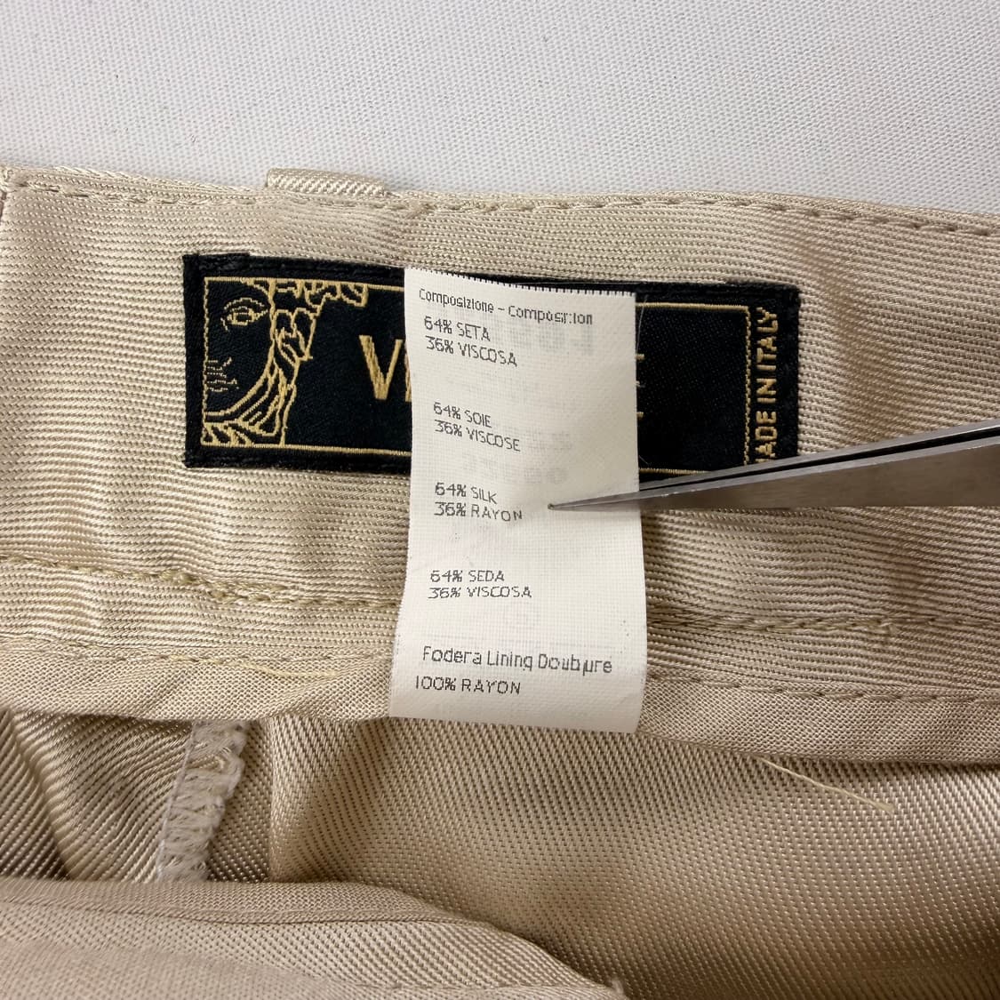 베르사체 실크 혼방 블레이저&하의 셋업 상품이미지8