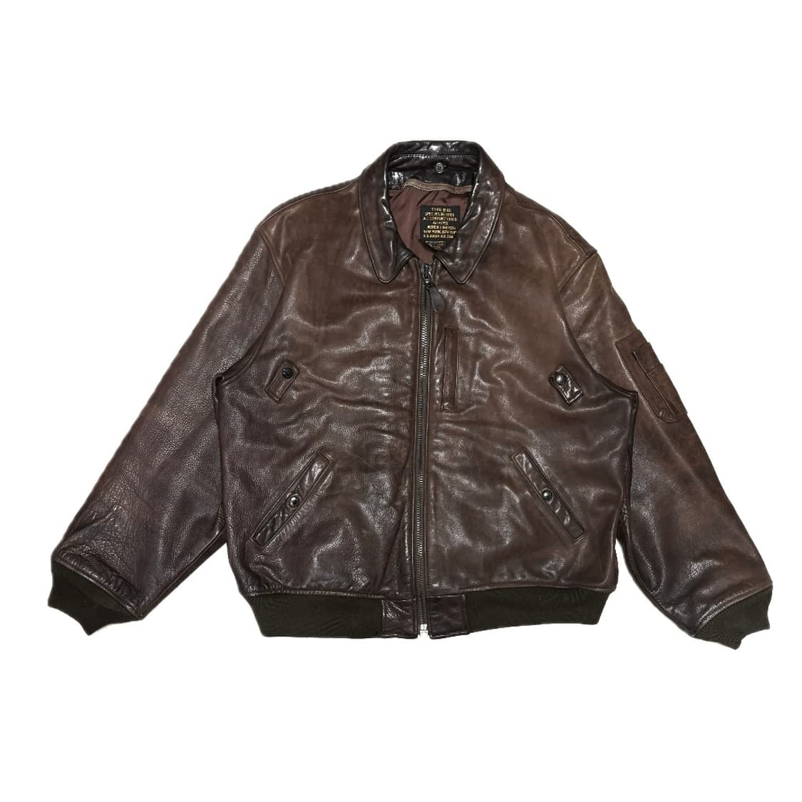 90s 아비렉스 B-15 레더 자켓 상품이미지2
