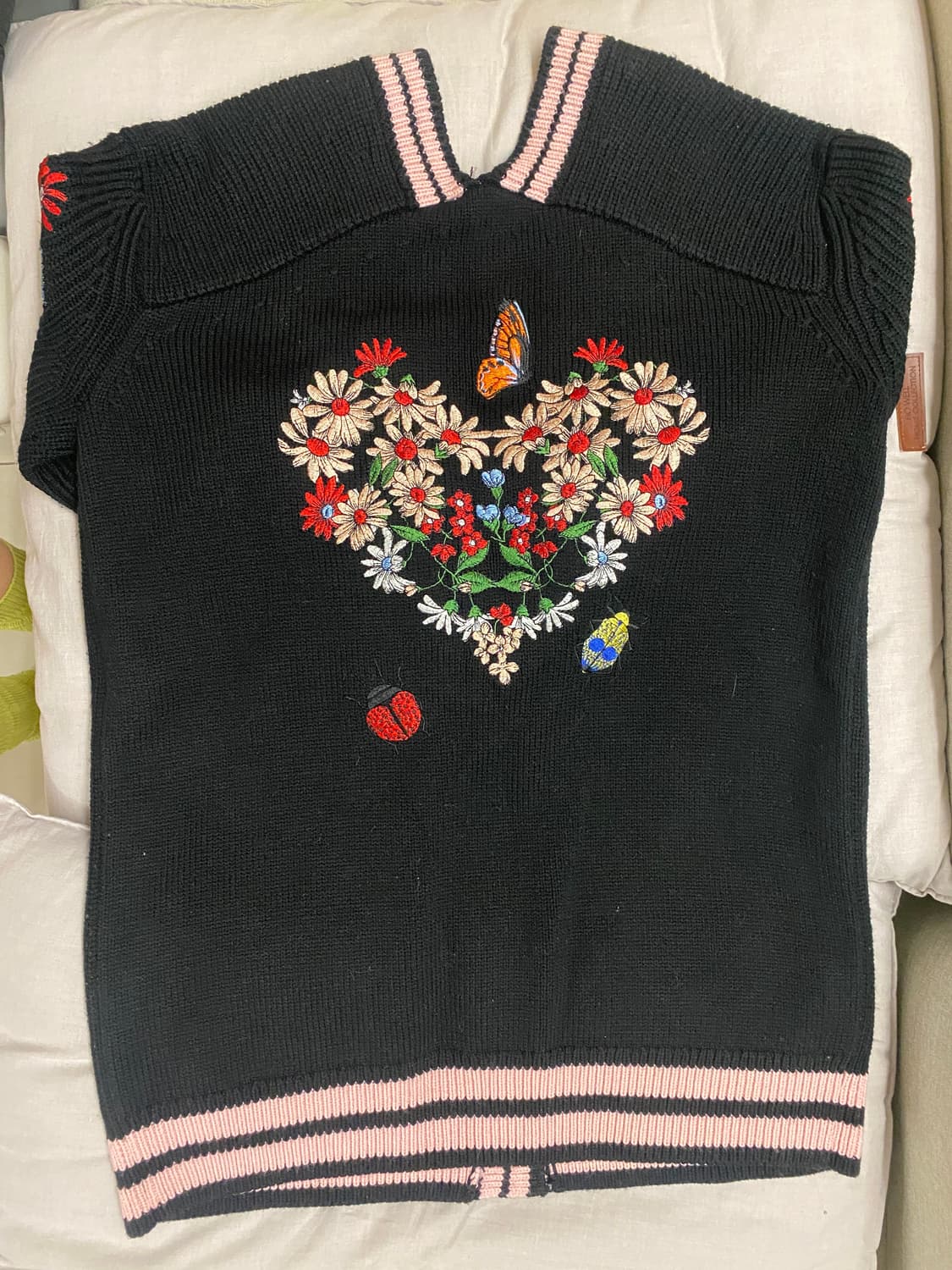 마쥬 maje 꽃 자수 오버핏 가디건 상품이미지5