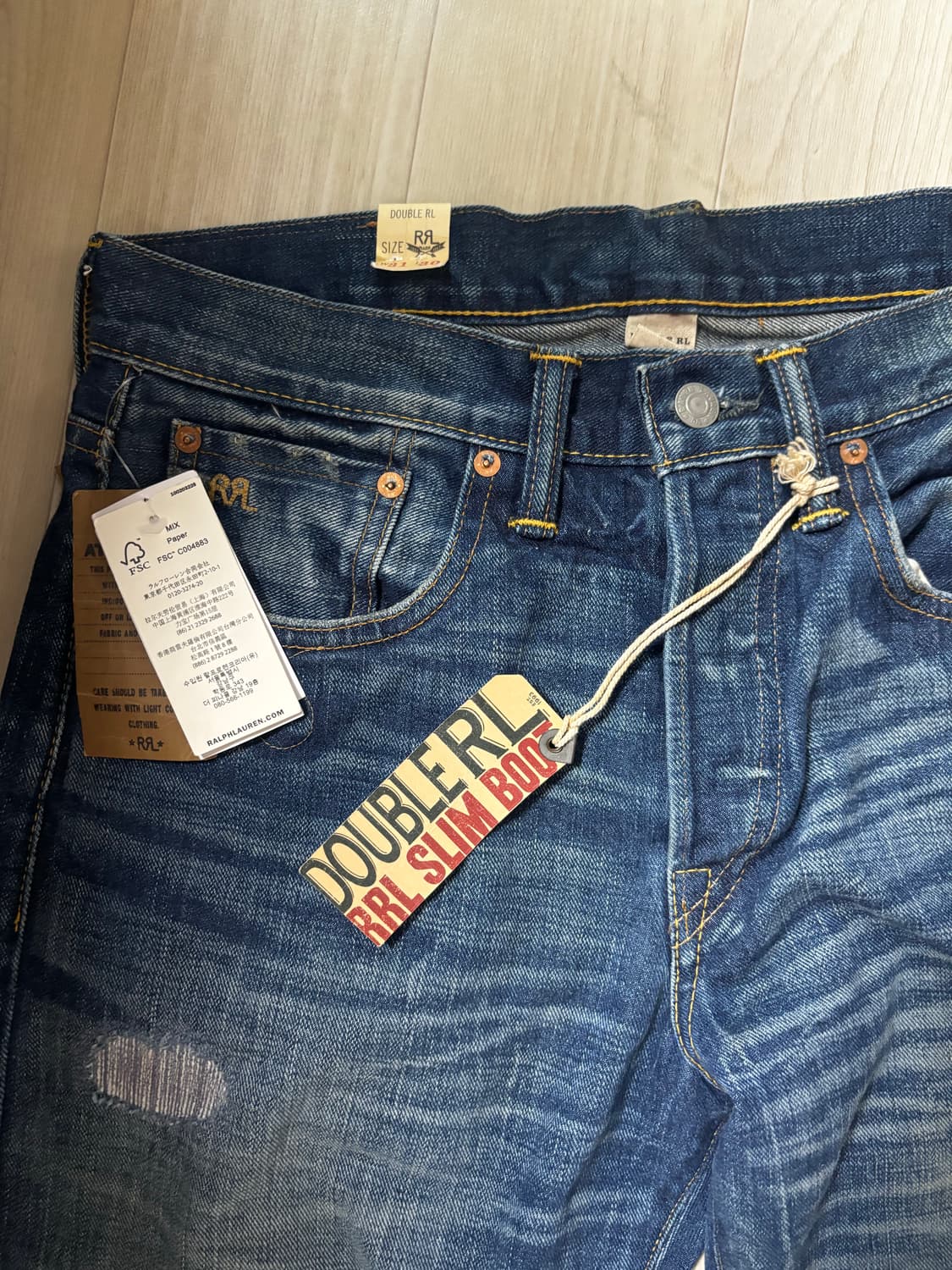 RRL 더블알엘 슬림부츠 팬츠 31/30 새제품 상품이미지5