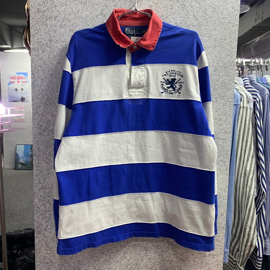 폴로 랄프로렌 커스텀핏 스트라이프 럭비티 B4462 상품이미지2