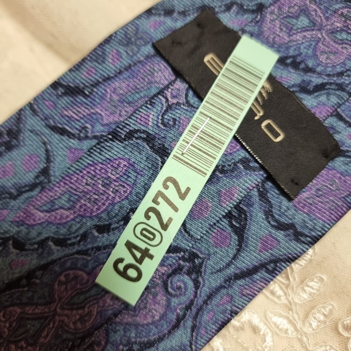 에트로 페이즐리 실크100 넥타이 (드라이완료) 상품이미지4