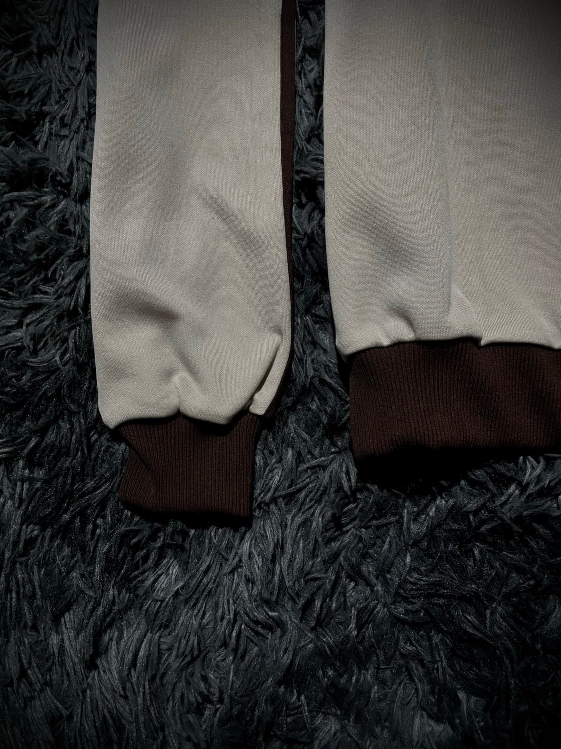 ADIDAS DESCENTE 아이보리 브라운 트랙탑 상품이미지5