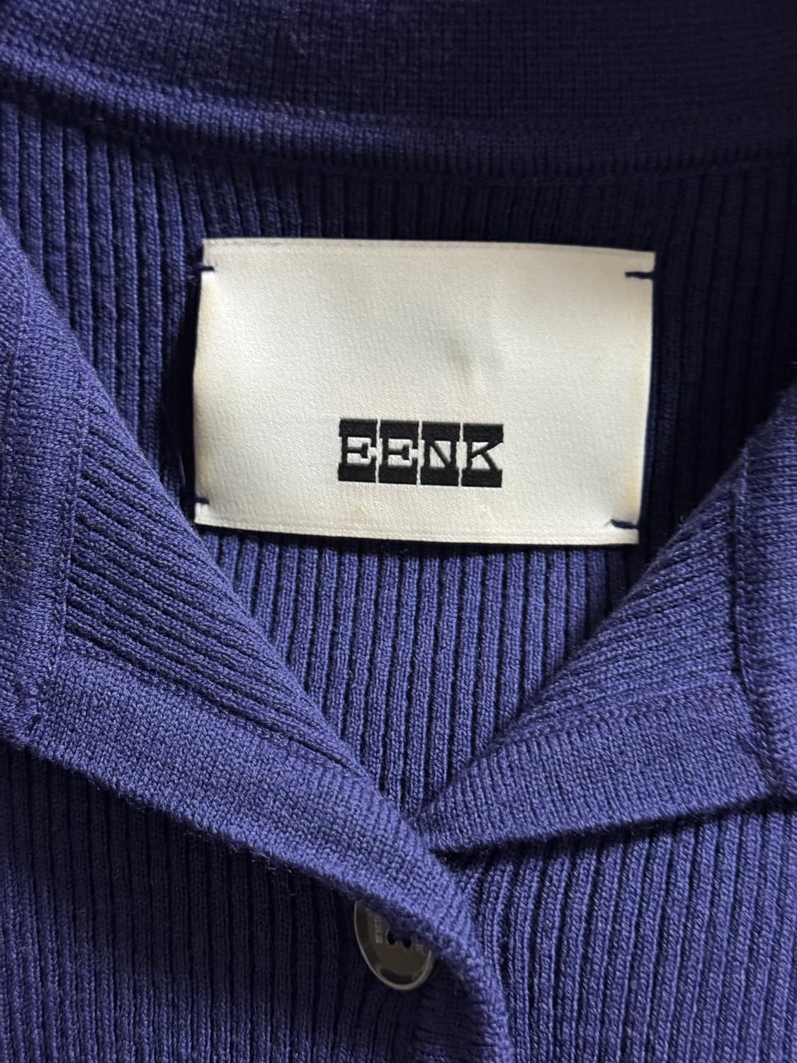 EENK 잉크 카라 니트 가디건 상품이미지3