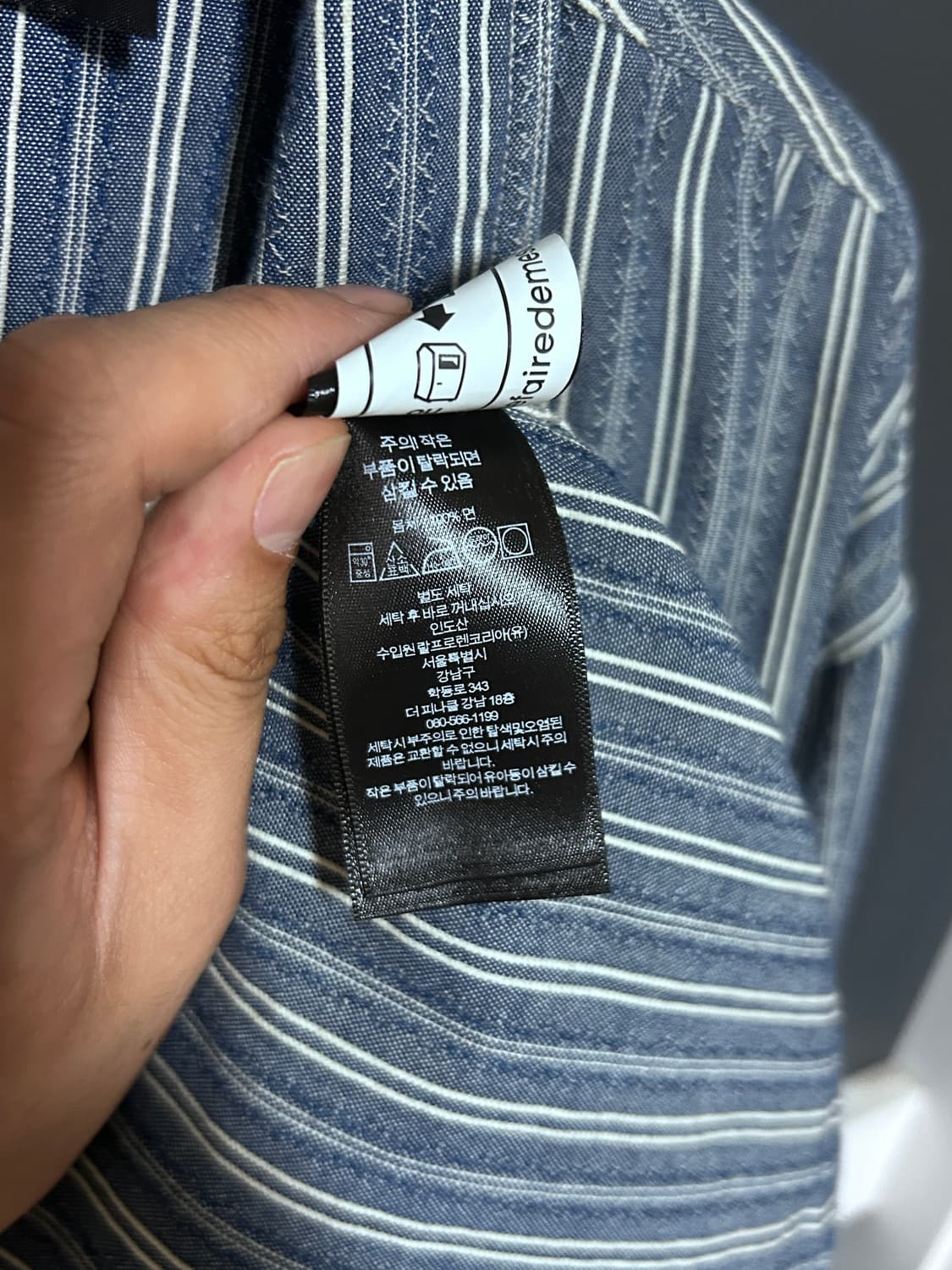 RRL 더블알엘 스트라이프 도비 샴브레이 셔츠 상품이미지9