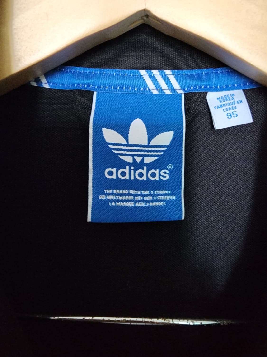 아디다스 블랙 삼선 트랙탑 상품이미지3