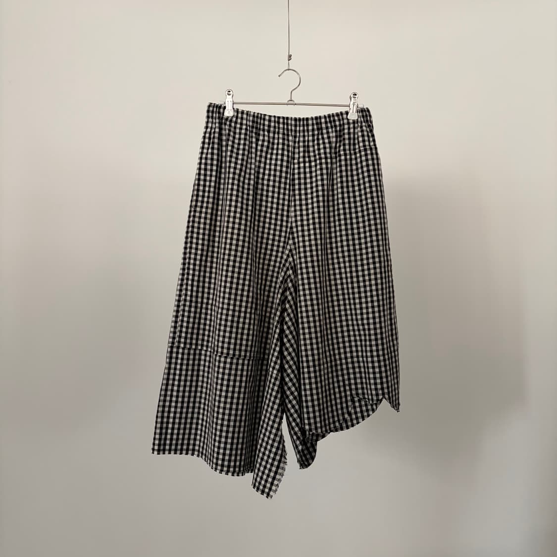 Gingham Check Asymmetry Skirt Pants 상품이미지1