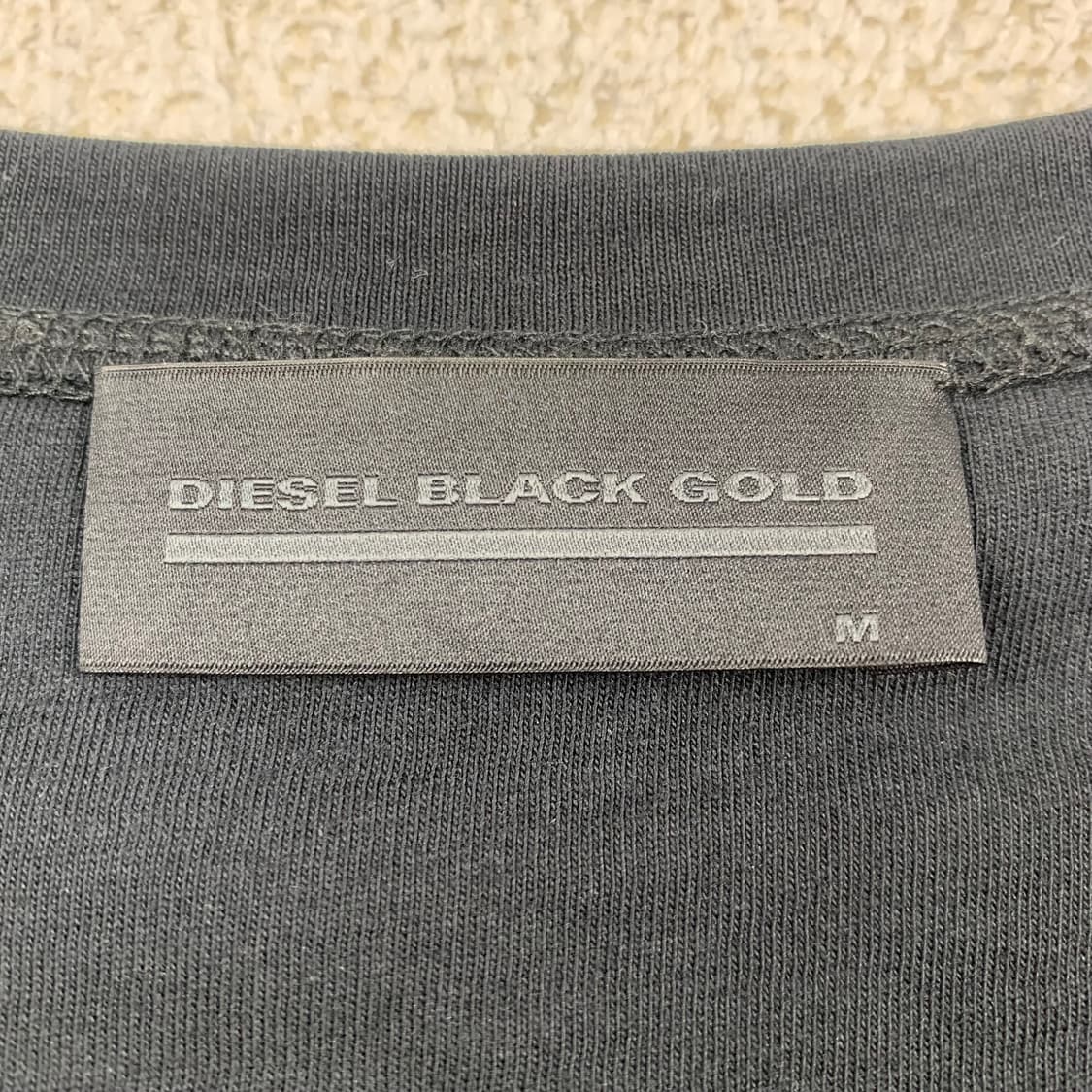 디젤 블랙 골드 레이어드 롱슬리브 티셔츠 블랙  상품이미지6