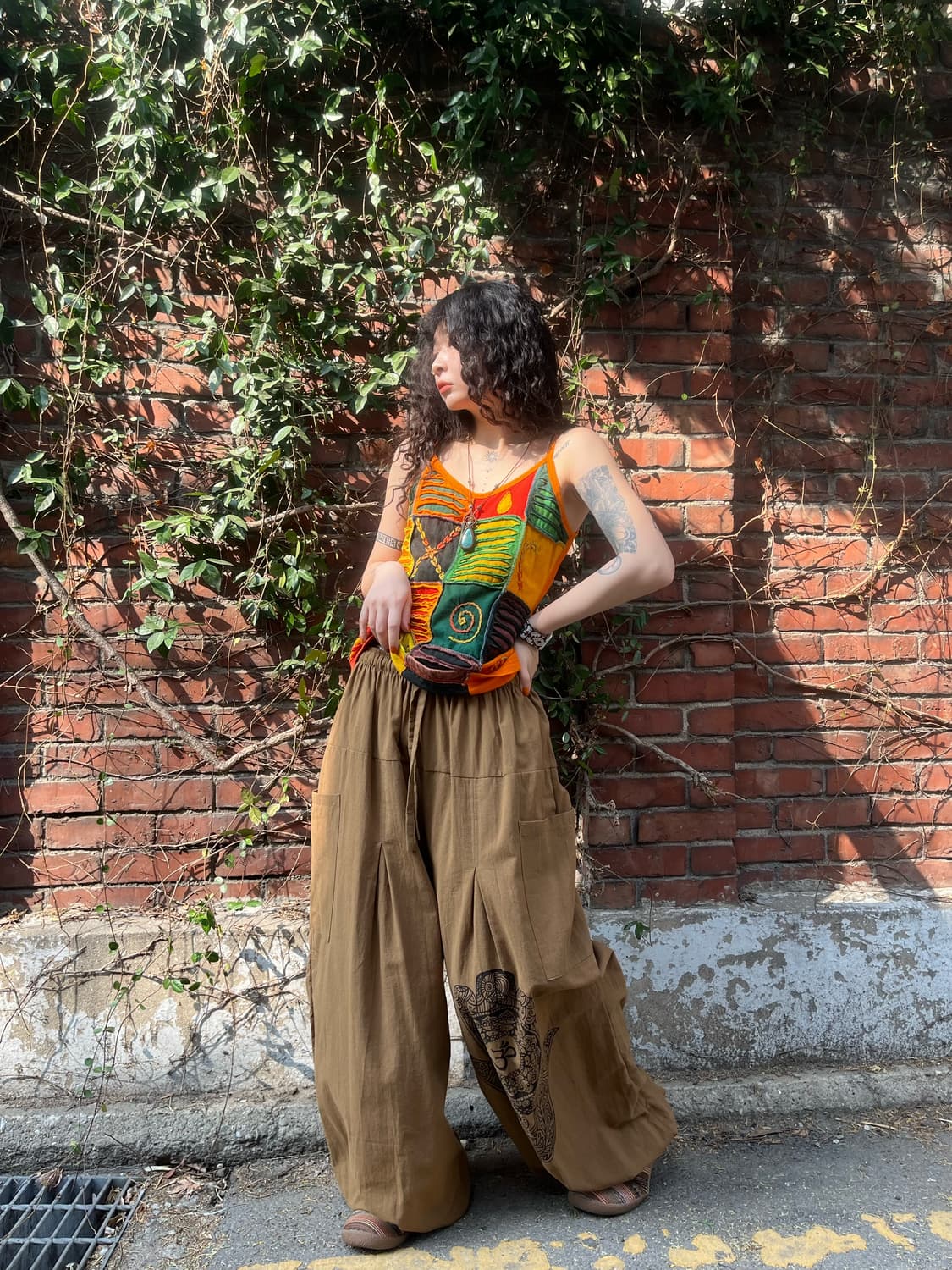 히피 문양 팬츠 상품이미지3