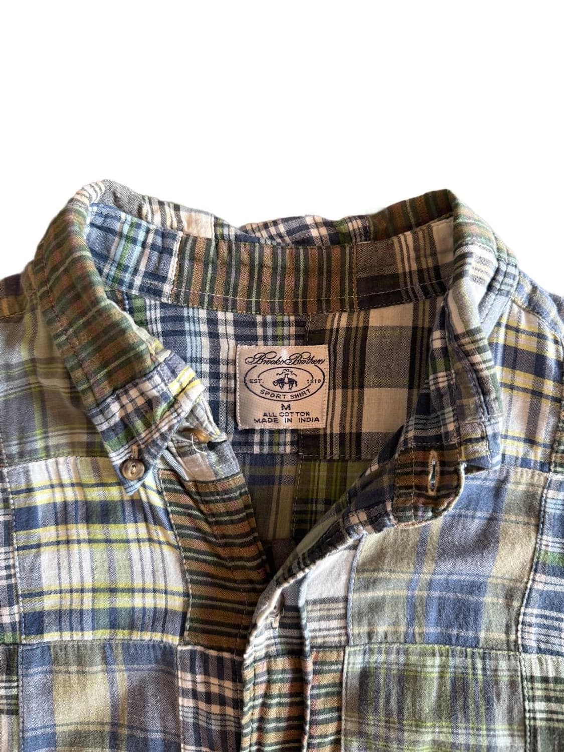 브룩스 브라더스 버튼다운 마드라스 체크셔츠 상품이미지4