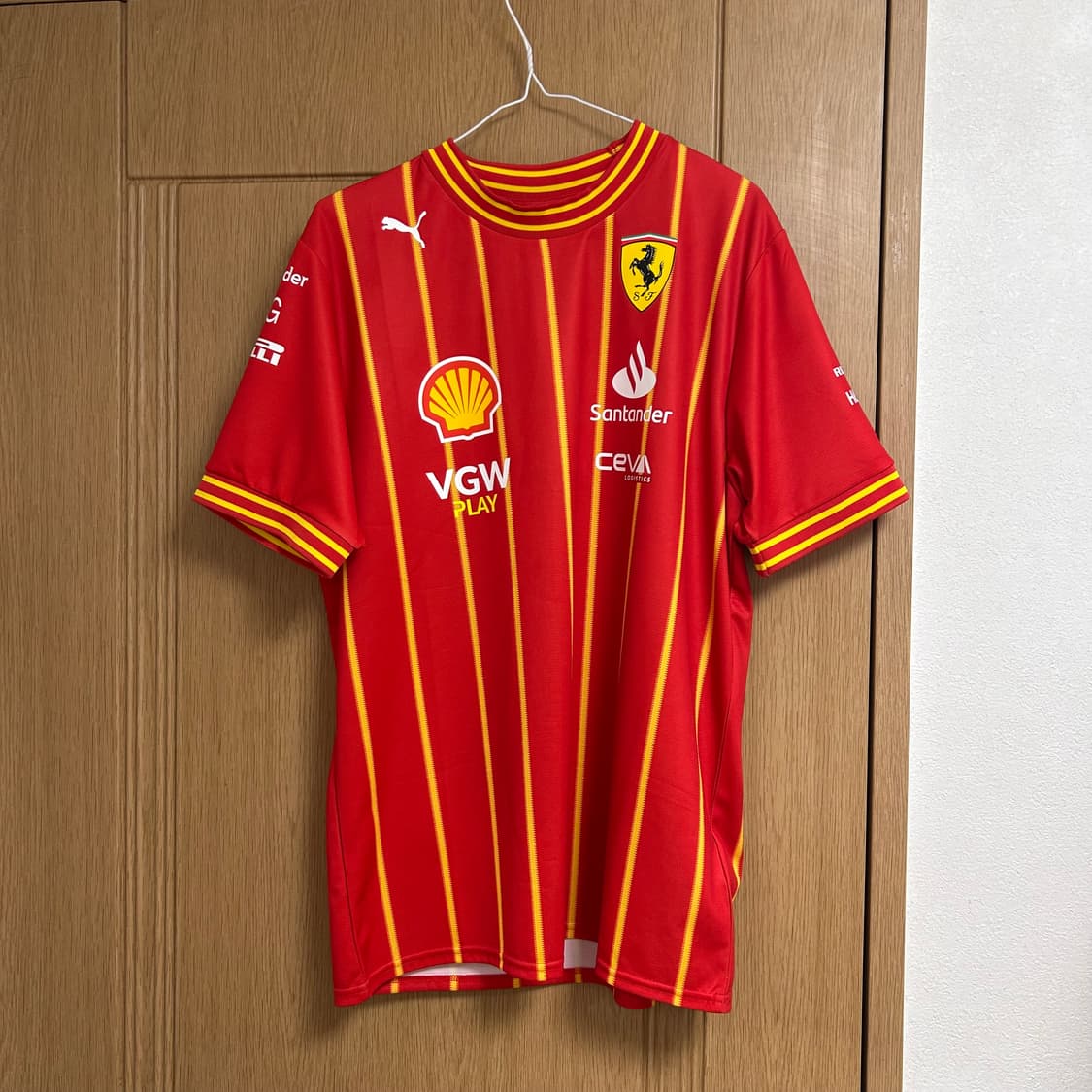 스쿠데리아 페라리 에프원 f1 샤를 르끌레르 축구 져지 유니폼 반팔 티 상품이미지2