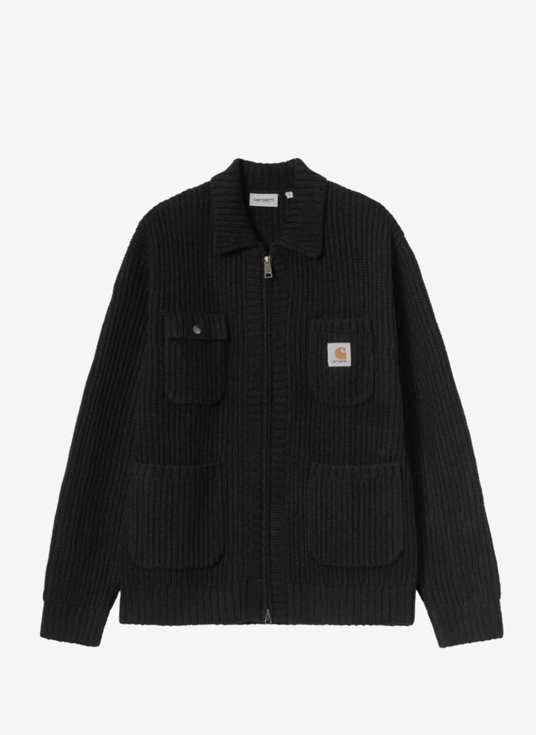 칼하트 사카이 콜라보 맛 니트 가디건 블랙 100 상품이미지1
