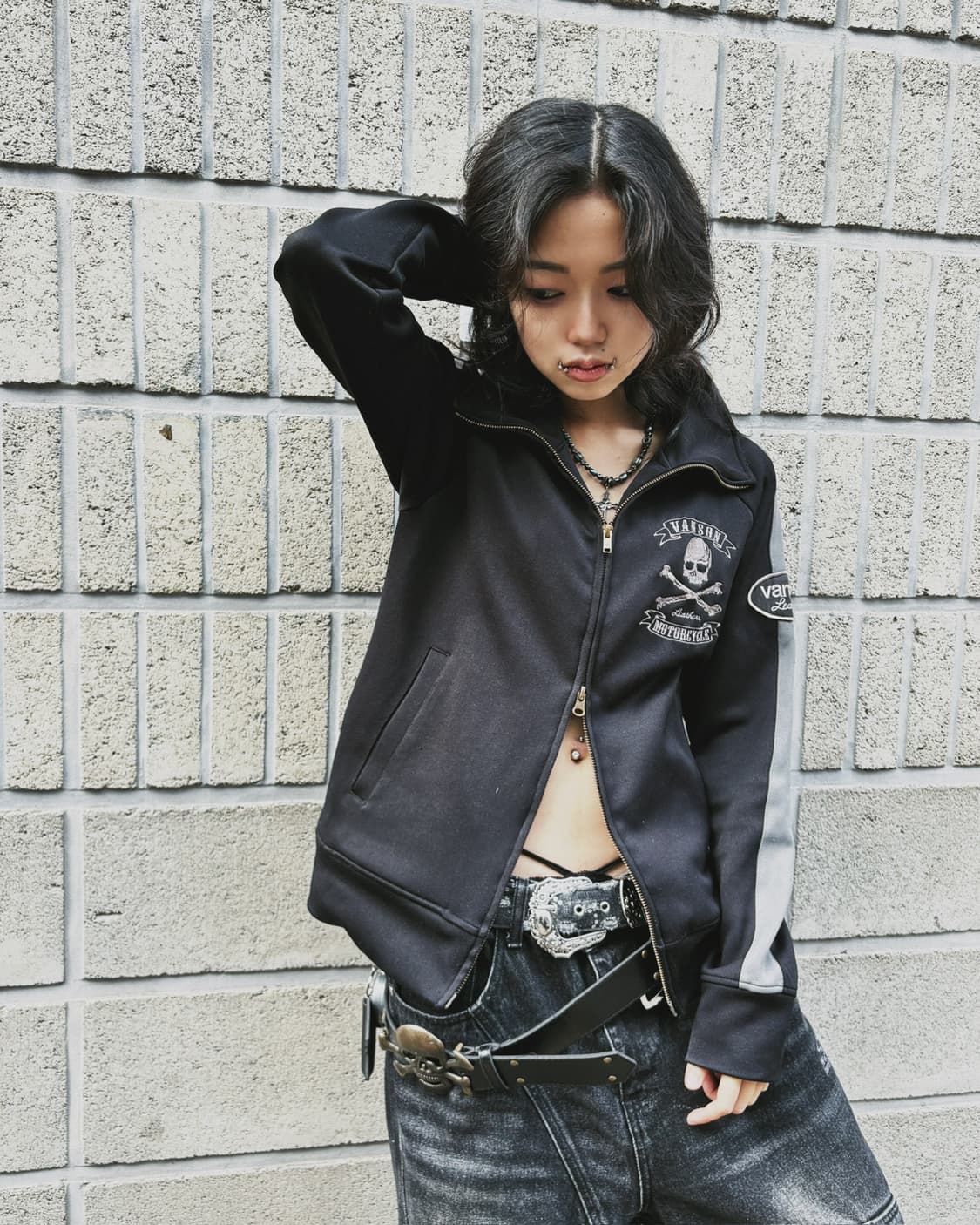 밴슨 스컬 로고 져지 상품이미지6