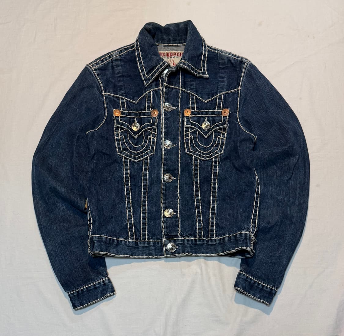 트루릴리전 지미슈퍼티 스티치 데님자켓 청자켓 상품이미지1