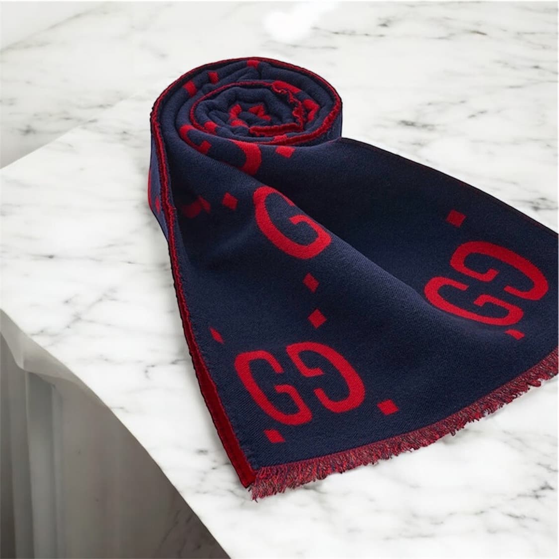 구찌 24FW GG 자카드 울 실크 블랜드 머플러 상품이미지6