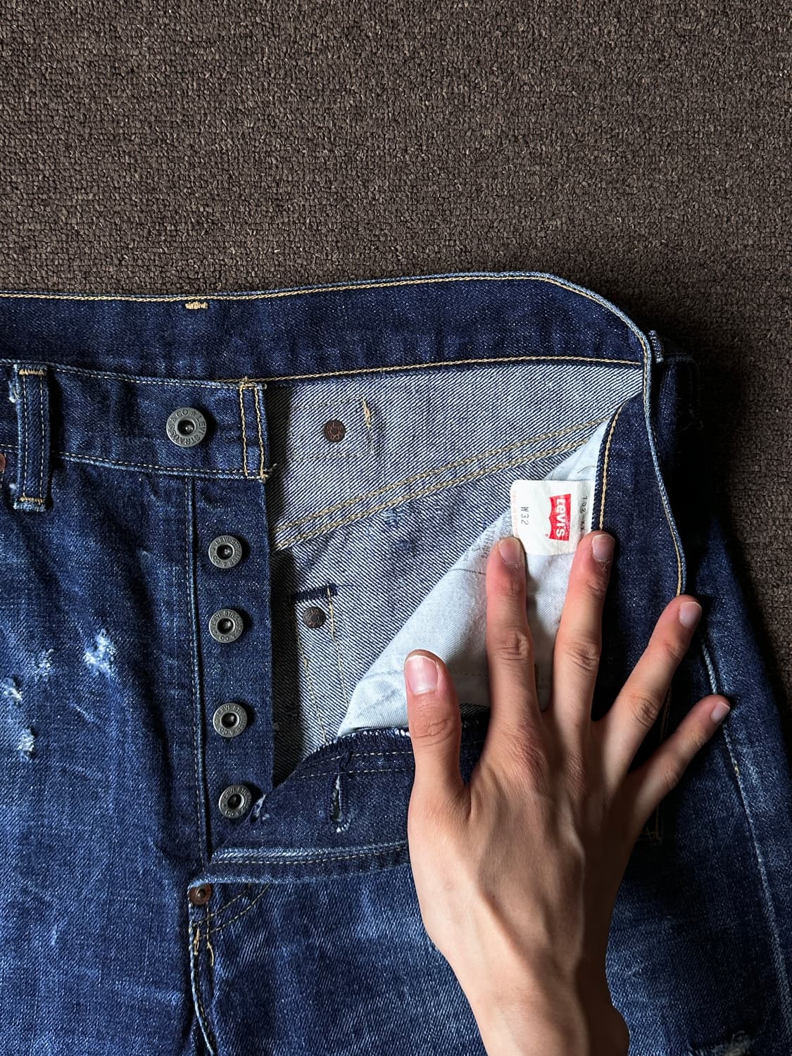 90’s Levi’s 702 대미지 디스트레스 와이드 진 상품이미지9