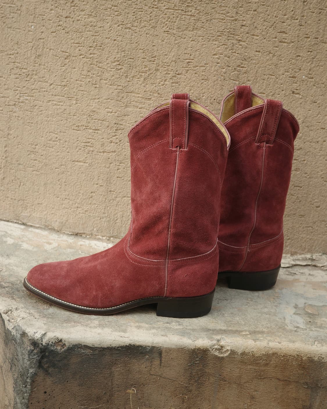 80s 랭글러 체리 스웨이드 페코스 드레스 부츠 상품이미지5