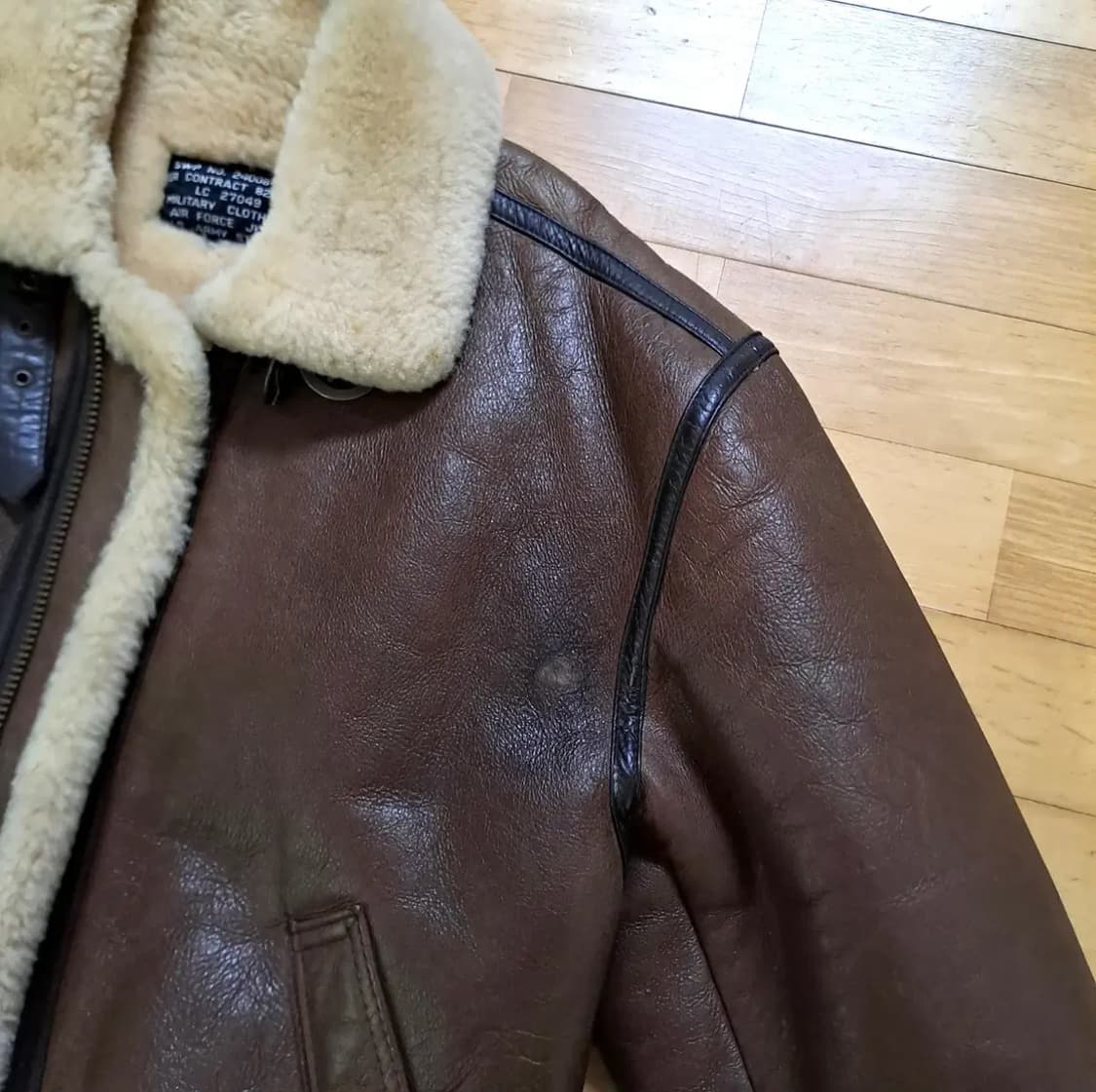 B-3 양가죽 양털 무스탕 자켓 상품이미지7