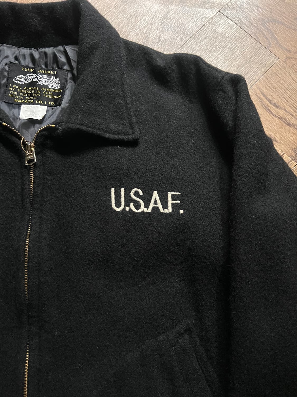 [M]나카타 쇼텐 토요엔터프라이즈 USAF 울 수베니어 자켓 상품이미지4