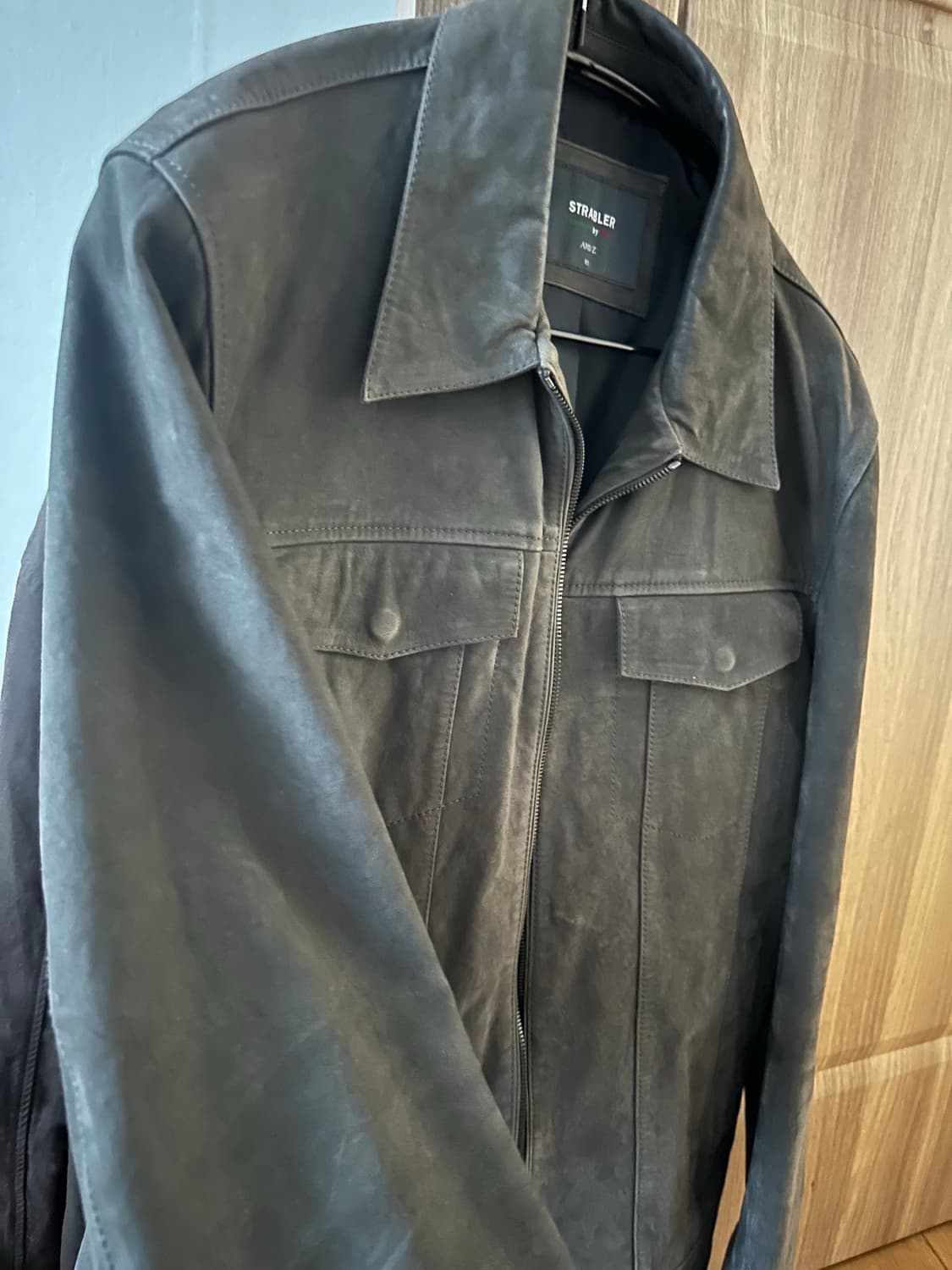 양가죽 자켓 105 회색기있는 브라운 상품이미지6