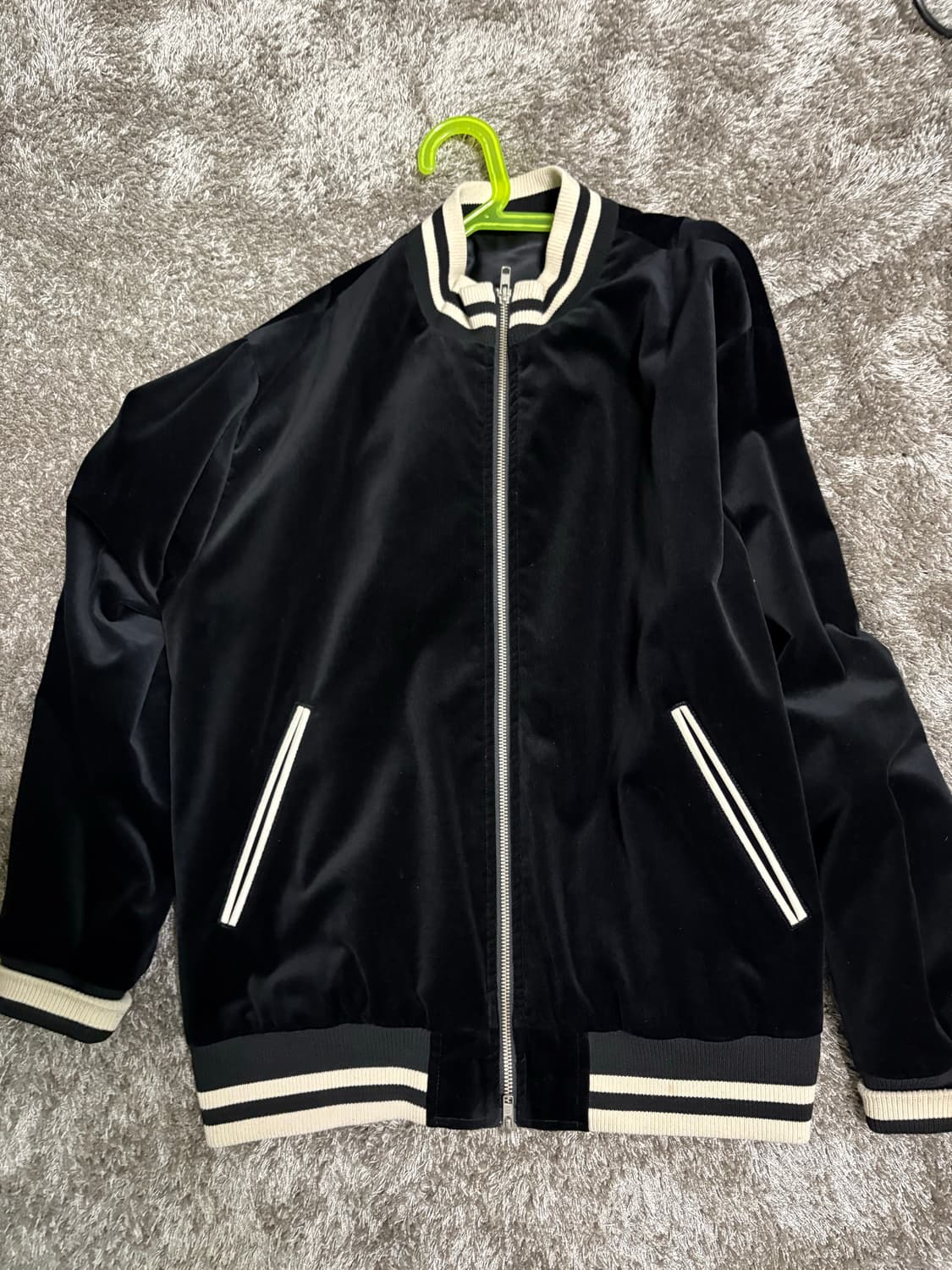 유스 벨벳 트랙자켓 급처! 상품이미지2