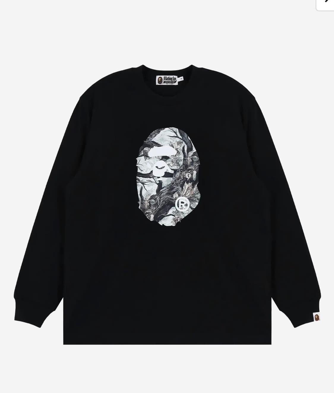 베이프 / 트리 카모 에이프 롱슬리브 블랙 / 2xl 상품이미지1