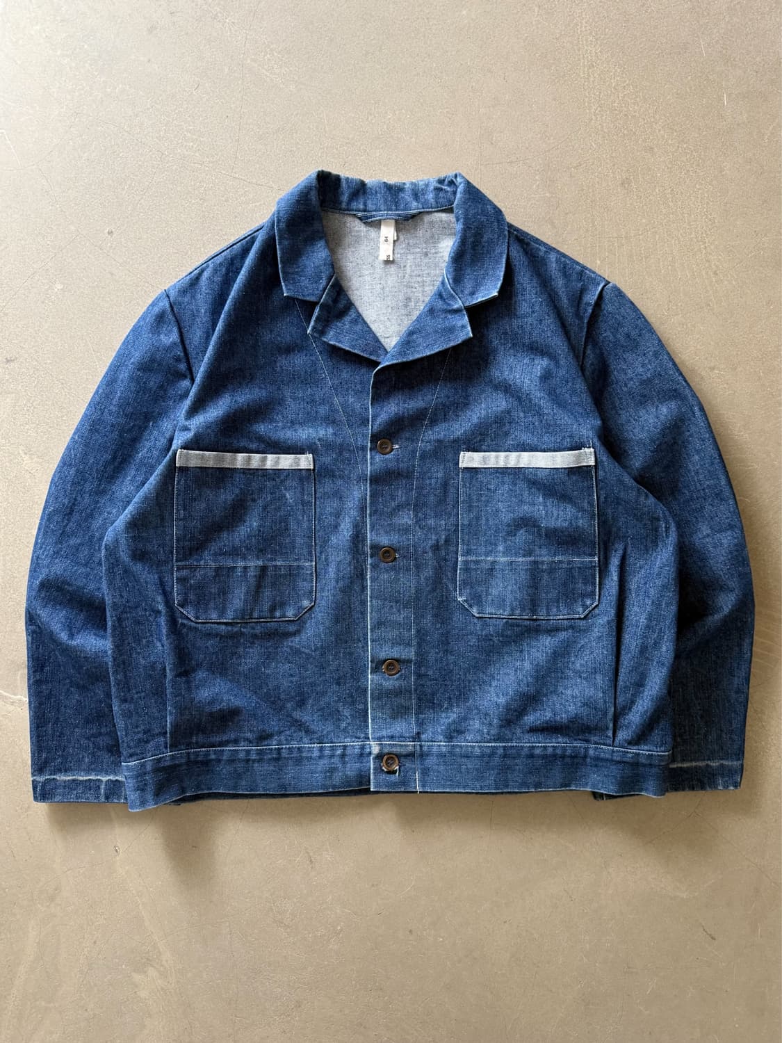 90s Kombi Dress French Work Denim Jacket 상품이미지4