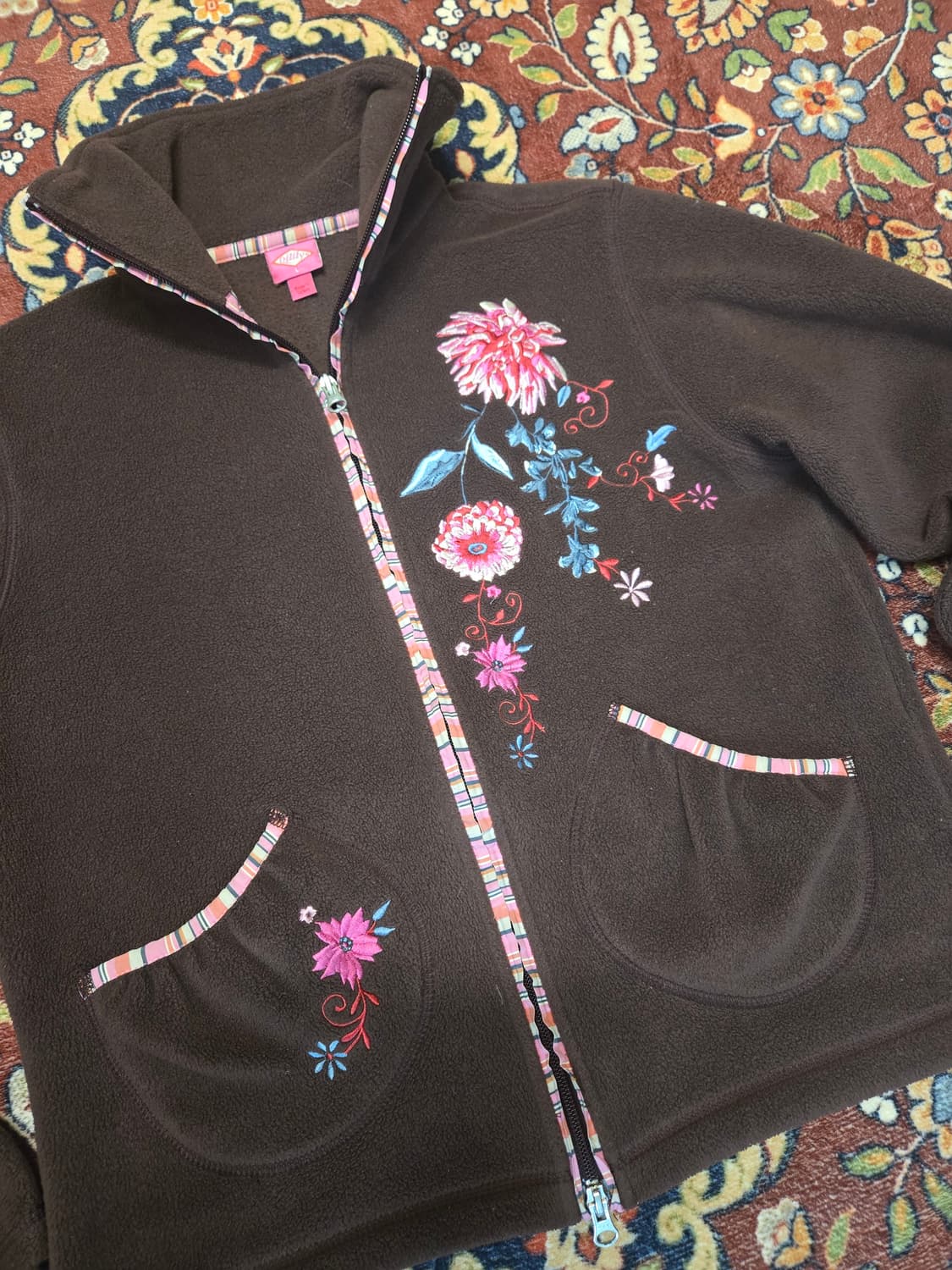 오일릴리(Oilily) 아트 패턴 플리스 자켓 (L) 상품이미지2