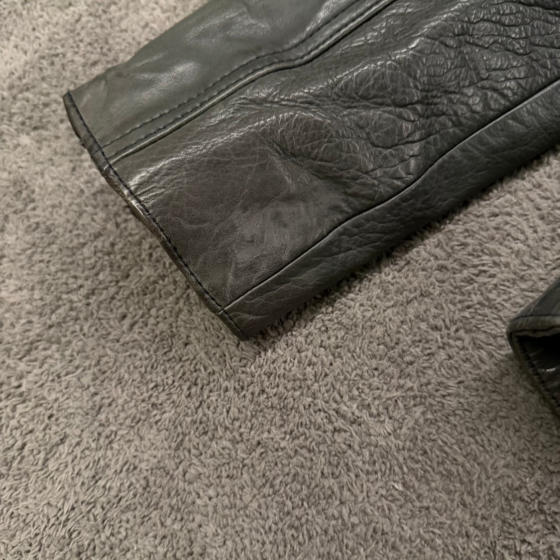 [정품/S] 올세인츠 아키라 블랙 가죽 라이더 자켓 상품이미지8