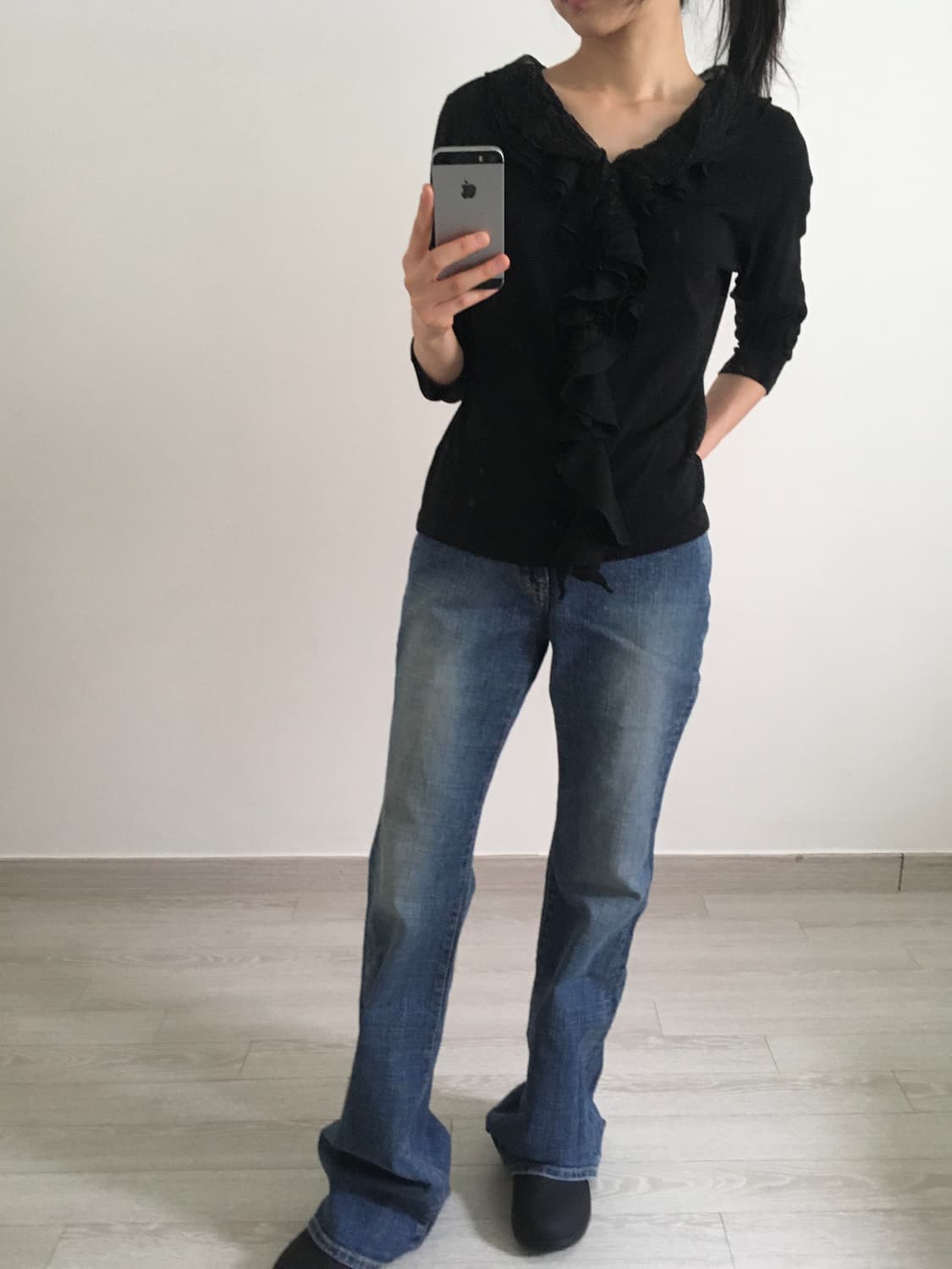 Vintage mid blue flare jeans 상품이미지7