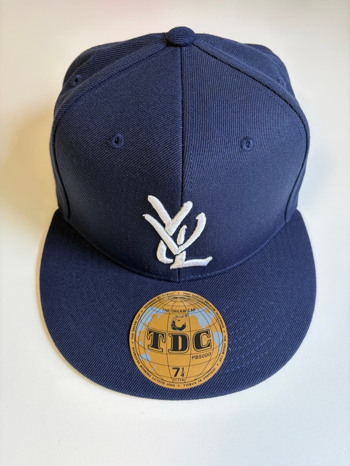 [7 1/4] YVL HAT WHITE ON NAVY (네이비) 상품이미지2