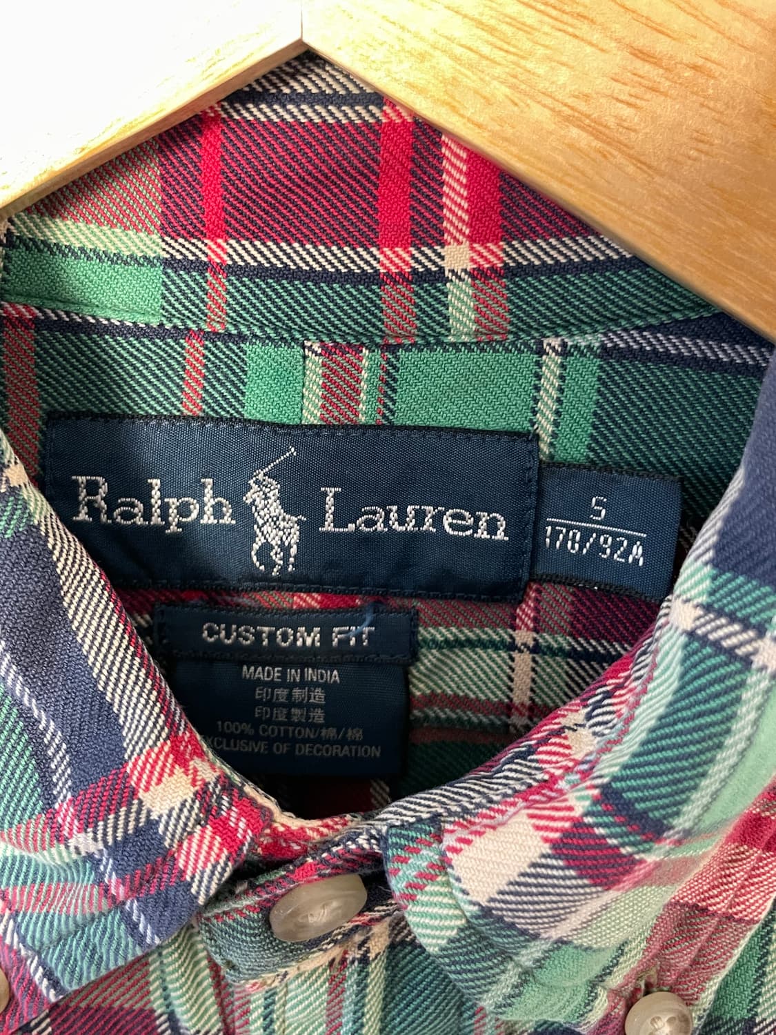 폴로 커스텀핏 체크 셔츠  상품이미지7