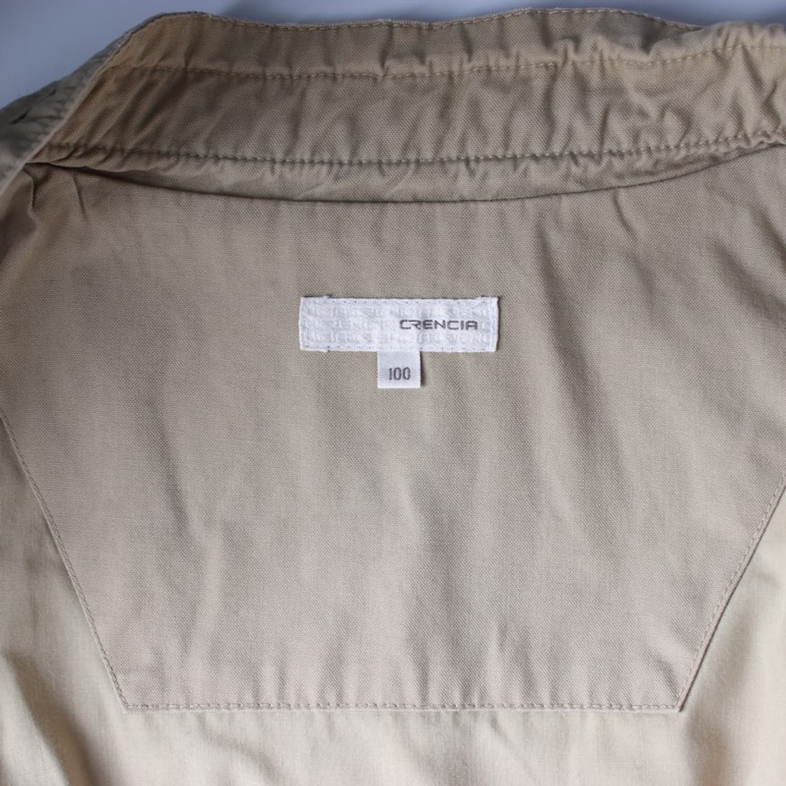 CRENCIA 베이지 워크 웨어 코튼 집업 자켓 L 상품이미지6