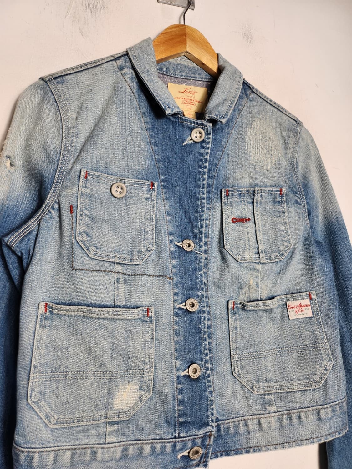 리바이스 워싱 데님 트러커 자켓 상품이미지2