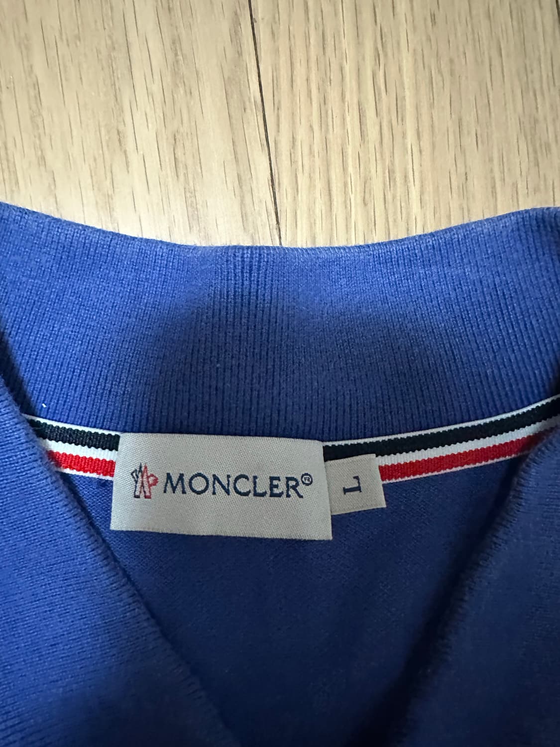 (정품!!) 몽클레르 트리콜로르 카라 폴로 셔츠 L사이즈 상품이미지4