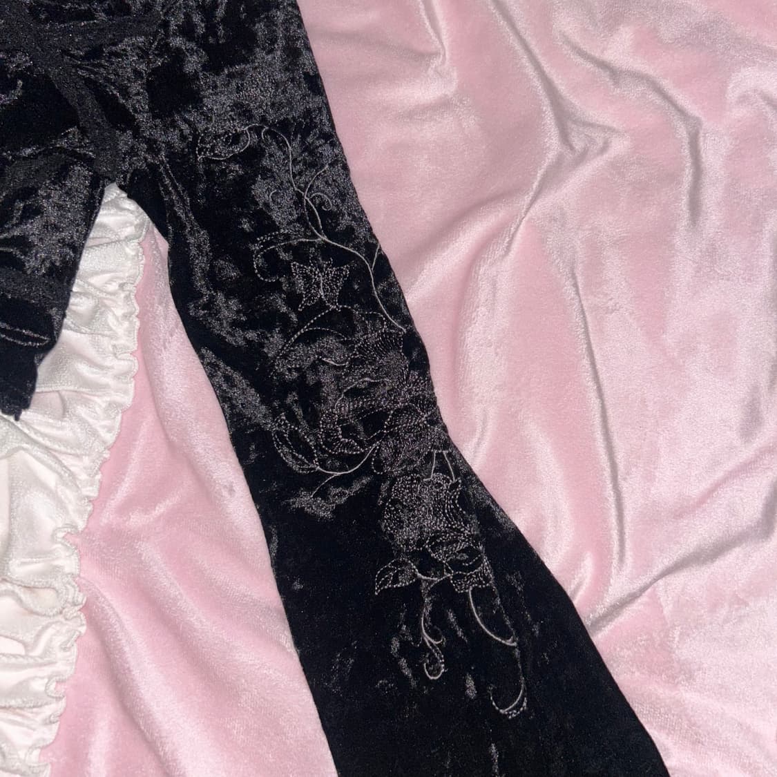 오즈온(Ozzon) 블랙 실버플라워 볼레로 갸루대장 상품이미지2