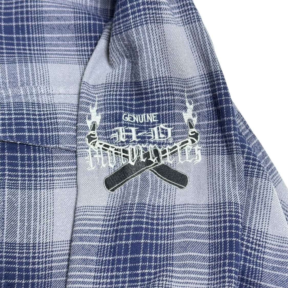 할리데이비슨 H.D 체크 견장 셔츠 XL 상품이미지2